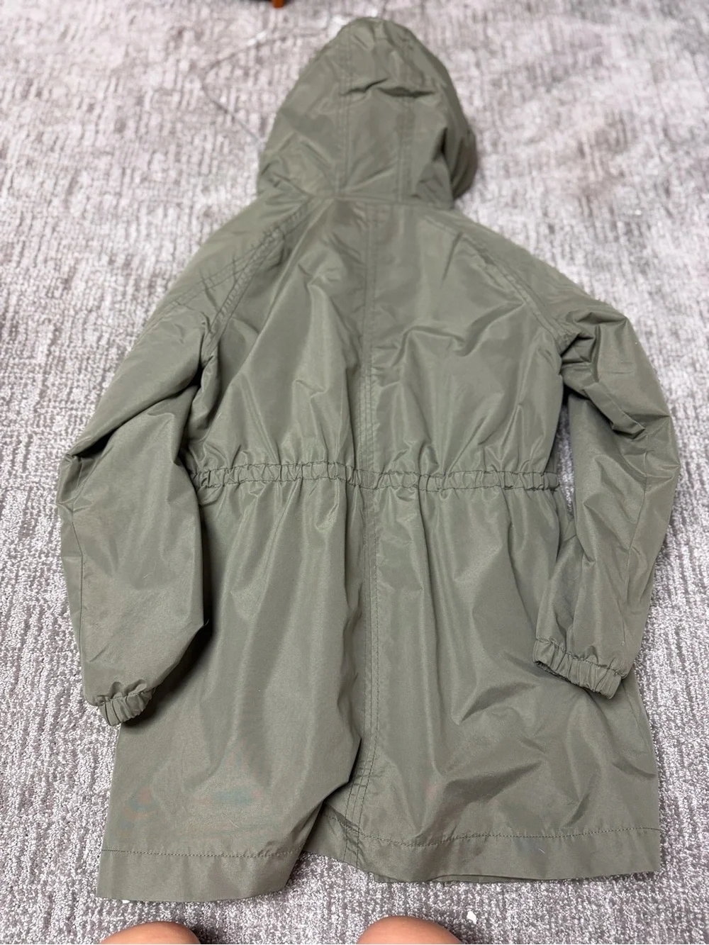 Old navy Olive Trench Coat with Pink Lining